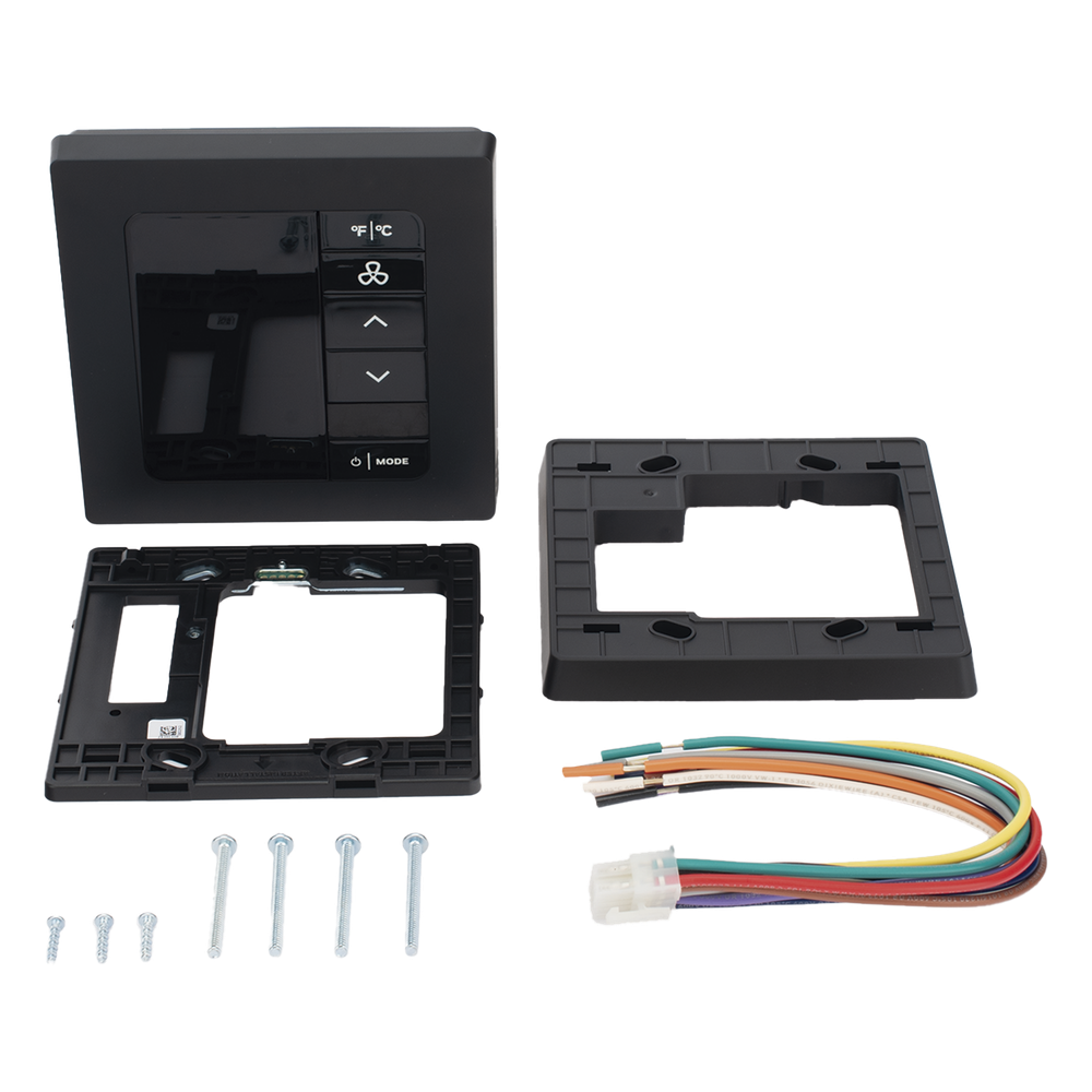 INNCOM e7 EMS / Termostato de Gestión Energética / 100-277 VAC / FCU 2 y 4 Tubos / BACnet MS/TP y Wi-Fi / Sensor PIR / Ónix Negro