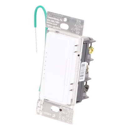 Atenuador de pared Maestro RF PRO de 120 V, 250 W en LED o 500 W incandescente, fase seleccionable y neutro opcional, para RadioRA 2, RA2 Select y
