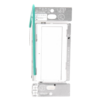 Interruptor de pared on/off para sistema RadioRA 2, doble voltaje 120/277 V, 8 A en iluminación y motores de 1/10 HP (3 A), dos hilos sin cable