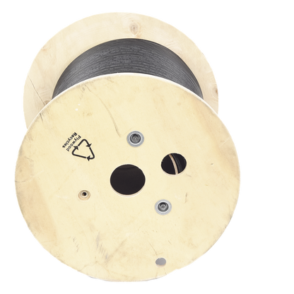 Bobina de Cable Planta Externa con Gel, de 4 Pares, Cat6A, Blindado F/UTP, Color Negro, 305 Metros (1000 Pies)