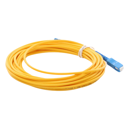 Jumper de Fibra Óptica Monomodo SC/UPC-SC/UPC Simplex de 6 Metros (19.69 Pies), 3mm