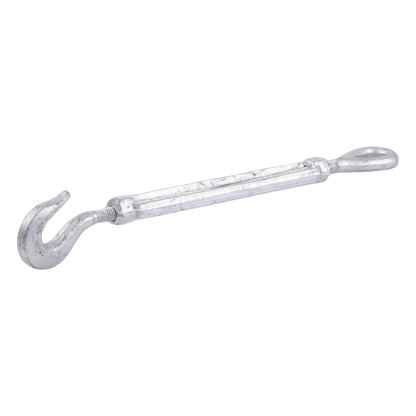 Tensor de 3/8" x 6" Acero Forjado OJO-GANCHO Galv. Inmersión en Caliente (Carga Max. 1000 lbs).