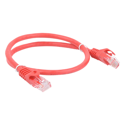 Cable de Parcheo UTP Cat6 - 0.5 Metros (1.64 Pies) - Rojo