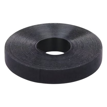 Kit de 10 Rollos de Cinta de Contacto, de 10.66 m de largo y 19.1 mm de ancho c/u, Color Negro