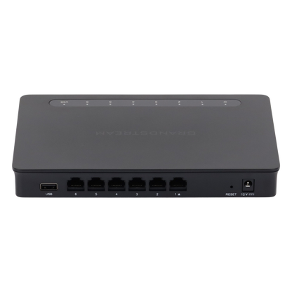 Router Gigabit VPN / Balanceador de cargas / 30,000 sesiones NAT / 6 puertos 10/100/1000 Mbps (WAN/LAN) / Compatible con GWN Cloud.