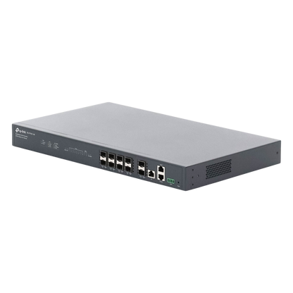 Deltra Stream - OLT de 8 Puertos GPON / Conexión Hasta 1,024 ONUs / 1 Puerto Gigabit RJ45 Uplink / 2 Puertos SFP+ 10GbE Uplink / Fuentes Redundantes