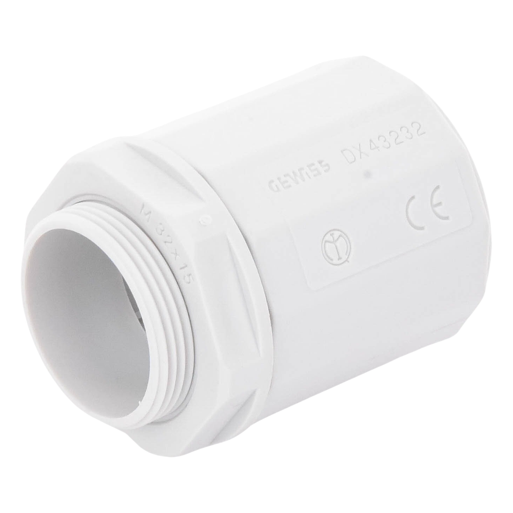 Conector de tubería rígida a caja (Racor), PVC Auto-extinguible, de 32 mm