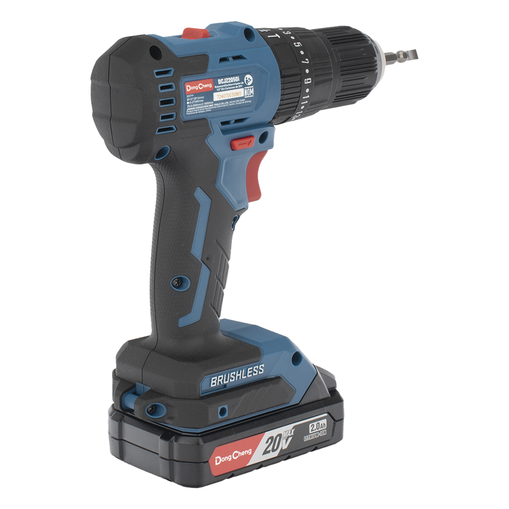 Rotomartillo Inalámbrico 20V / Motor Brushless / Broquero 1/2 in / 50 Nm Par de Apriete / 2 Baterías 2.0Ah con Cargador y Maletín