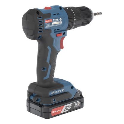 Rotomartillo Inalámbrico 20V / Motor Brushless / Broquero 1/2 in / 50 Nm Par de Apriete / 2 Baterías 2.0Ah con Cargador y Maletín