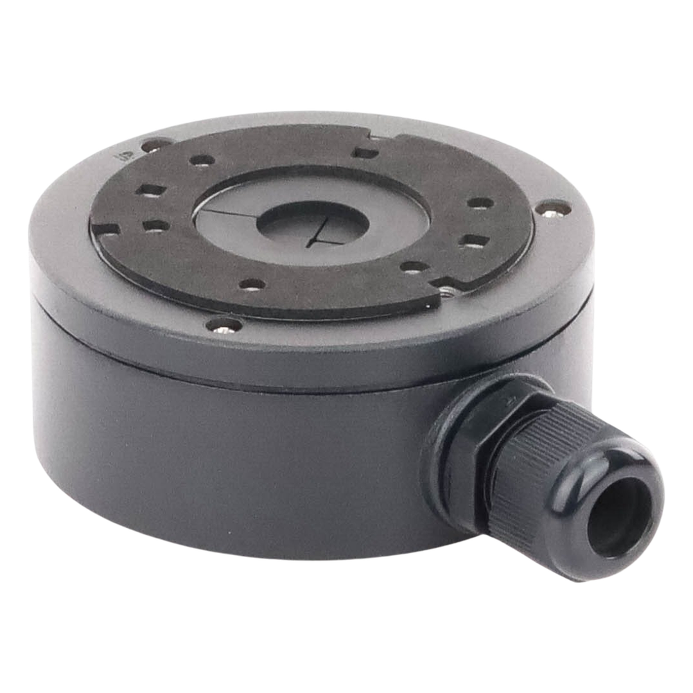 Caja de Conexión de Metal Color Negro / Exterior IP66 / Compatible con DS-2CD1043G2-LIUF/BLACK & DS-2CD2043G2-I(U)(BLACK)