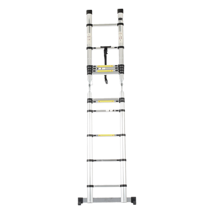 Escalera Telescópica de Aluminio Tipo Tijera de 1.9 + 1.9 Metros de Altura