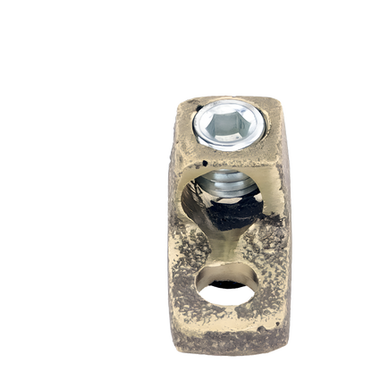 Conector Bornes a Cable / Bronce 100% / Borne 3/8 in / Cable 4-2/0 AWG / Sin Soldadura Exotérmica