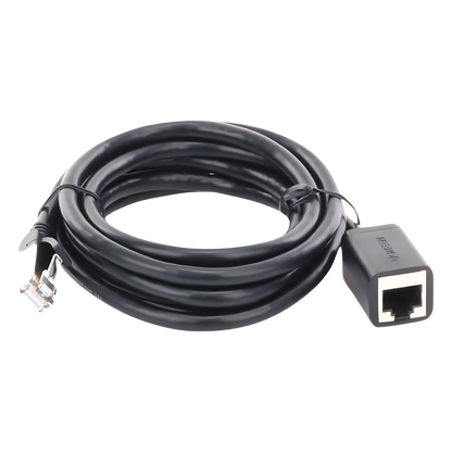 Cable de Extensión Cat6 RJ45 F/UTP / Macho a Hembra / 2 Metros (6.56 Pies) / Método de Conexión 568B / Velocidad de Transmisión 1000Mbps / Ancho de