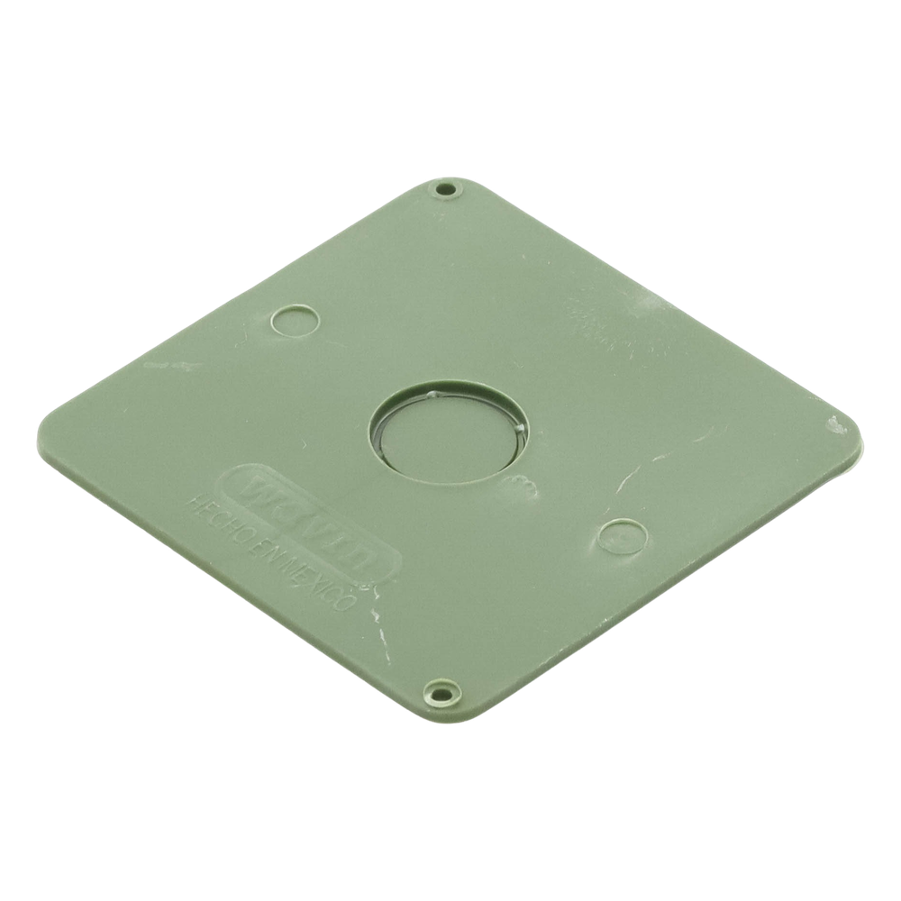 Tapa para Caja Cuadrada de 1/2" para instalaciones con tubería PVC Conduit pesado.