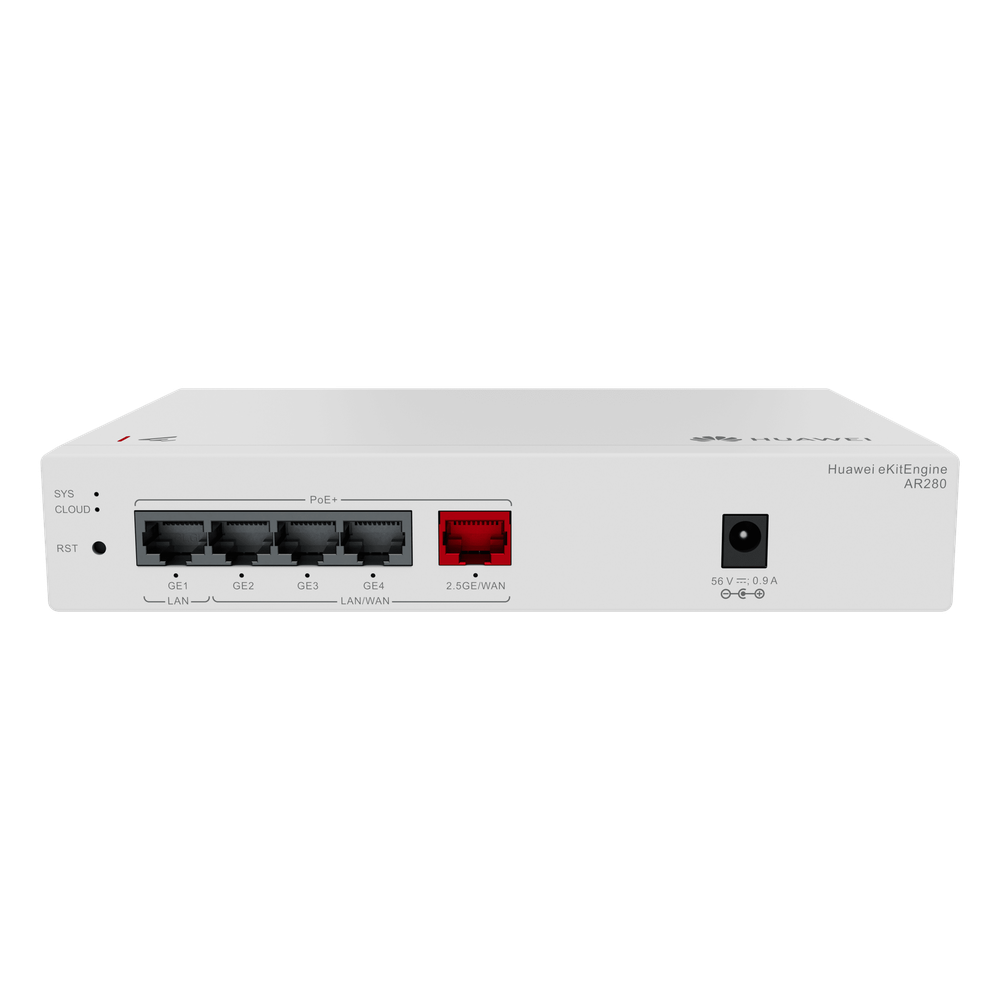 Router eKit para 150 clientes / Controladora para 16 APs / 5 Puertos PoE+ (1 WAN 2.5 Gbps + 1 LAN Gigabit + 3 LAN/WAN gigabit) / Presupuesto PoE 41W