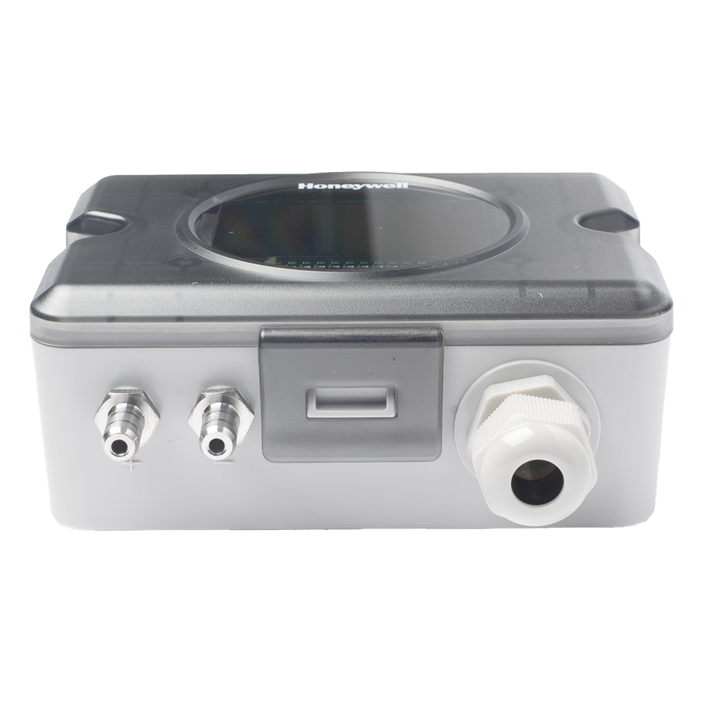 Transmisor de presión diferencial de aire con pantalla LCD, rango ±10,000 Pa, salida 0-10V y 4-20mA, para sistemas HVAC