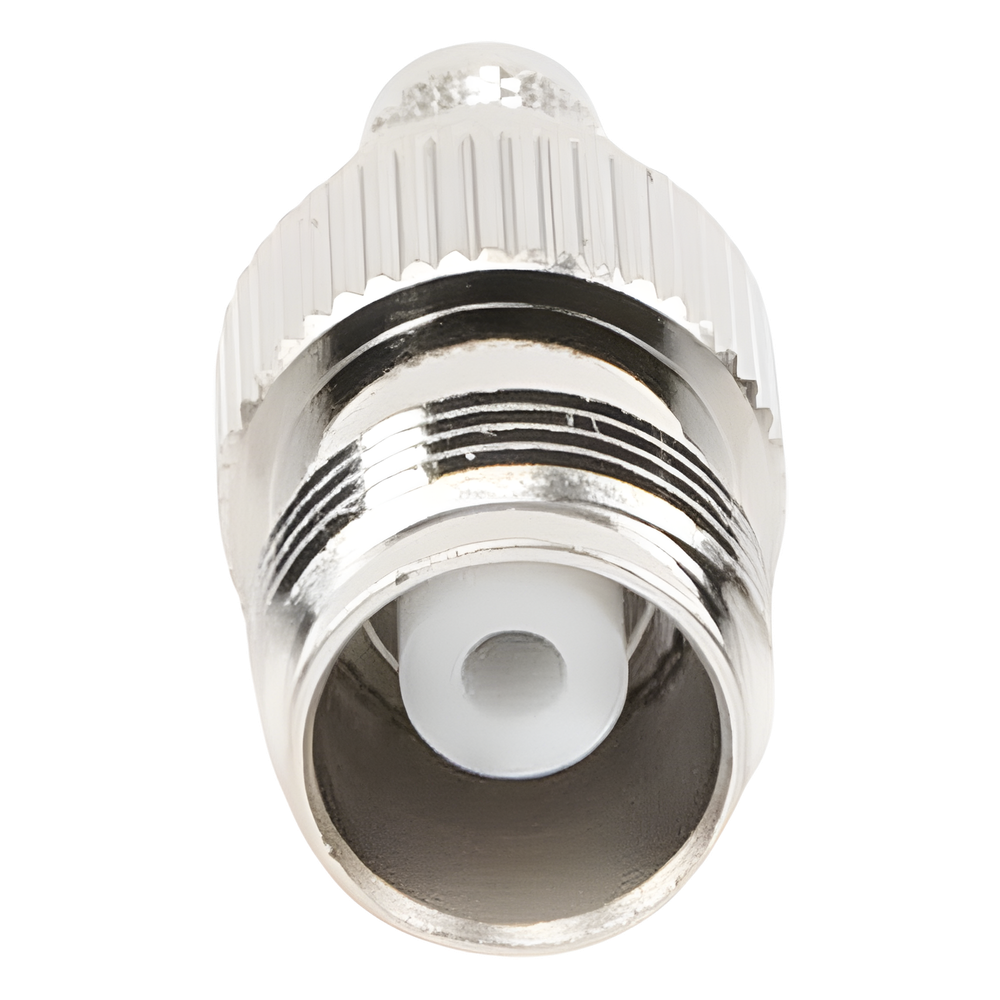 Conector TNC Hembra de Anillo Plegable para Cables RG-8/X, LMR-240, Grupo X, Níquel/ Oro/ Delrin