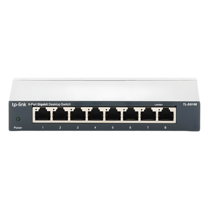 Switch Gigabit no administrable de 8 puertos 10/100/1000 Mbps