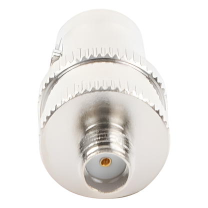 Adaptador en Línea de Conector BNC Hembra a SMA Hembra / Radios Portátil Kenwood, Uniden, Níquel/ Oro/ Teflón
