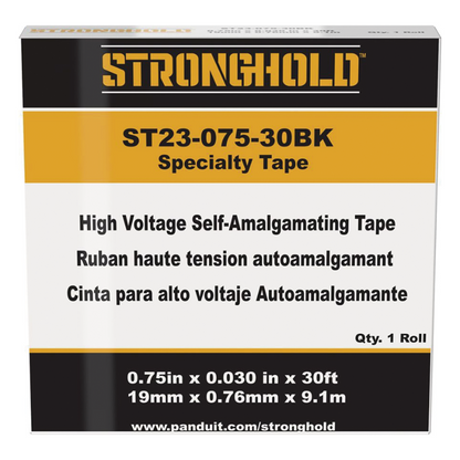 Cinta Eléctrica STRONGHOLD para Aislar de Caucho EPR, Autofusionable, Uso Industrial en Uniones de Alto Voltaje y Temperatura, Grosor 0.76mm (30