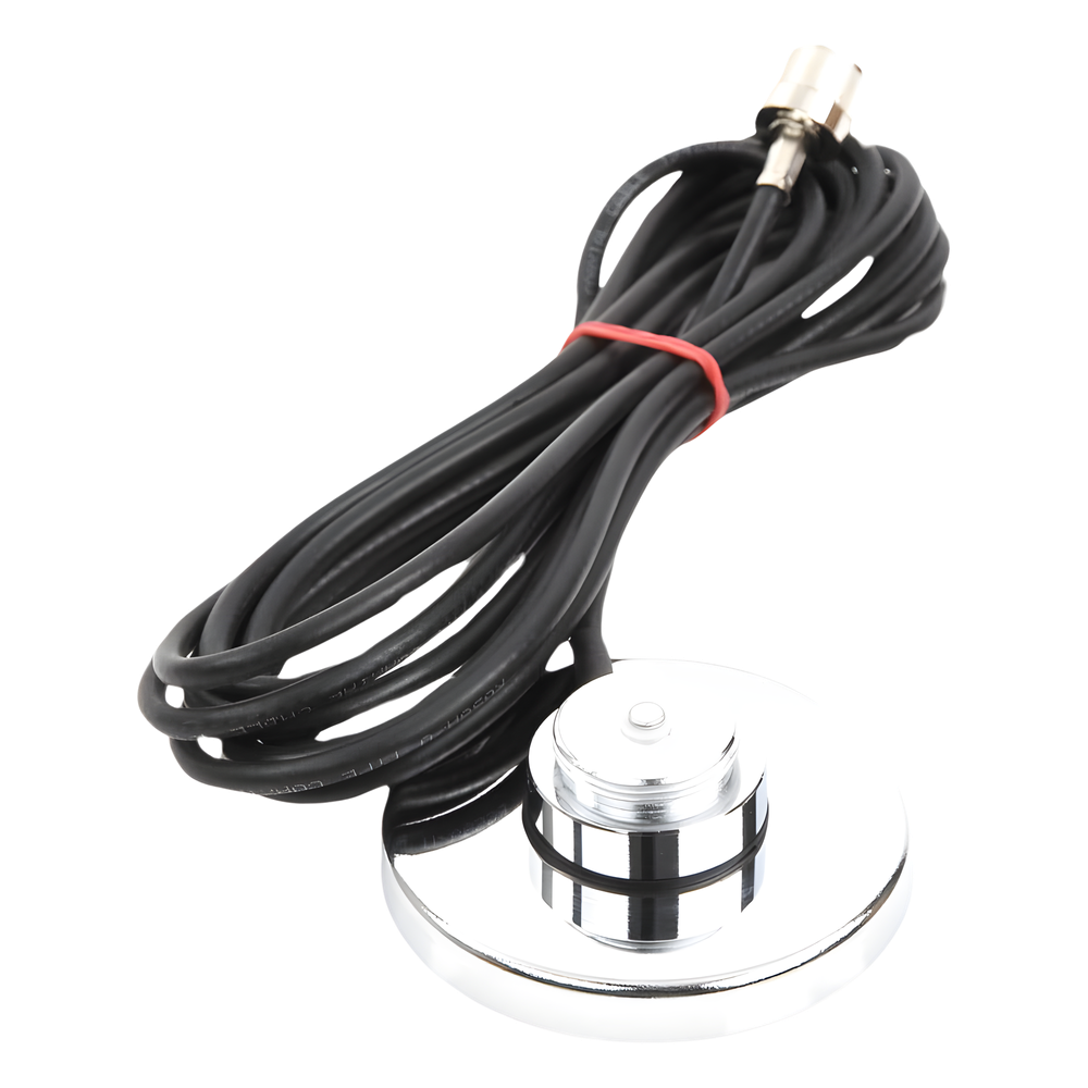 Montaje Magnético para Antenas de 3/4"(NMO), 3.5 m de Cable RG58U y Conector UHF (PL259) Macho