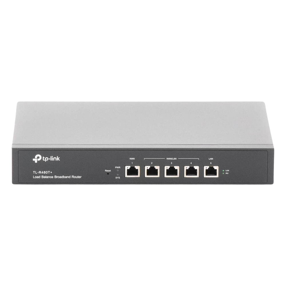 Router Balanceador de Carga Multi-Wan, 1 puerto LAN 10/100 Mbps, 1 puerto WAN 10/100 Mbps, 3 puertos Auto configurables LAN/WAN, Sesiones