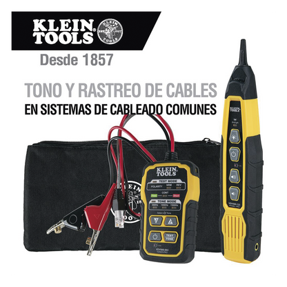 Kit de Generador de Tono y Sonda de Rastreo para Cableado (RJ11/RJ45). Incluye Bolsa de Protección.