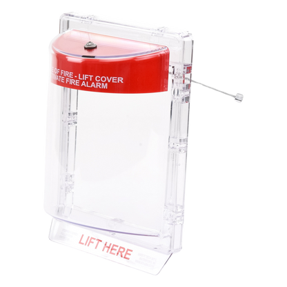 Cubierta Protectora Serie Stopper IIÆ De Policarbonato Super Resistente, Montaje Empotrado, Texto En Inglés, Sin Bocina