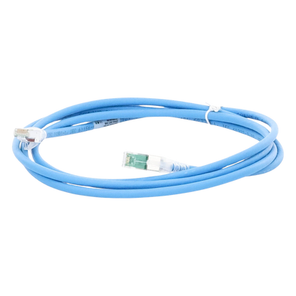 Patch Cord Z-MAX Cat6A S/FTP, CM/LS0H, 2.13 Metros (7 Pies), Color Azul, Versión Bulk (Sin Empaque Individual)