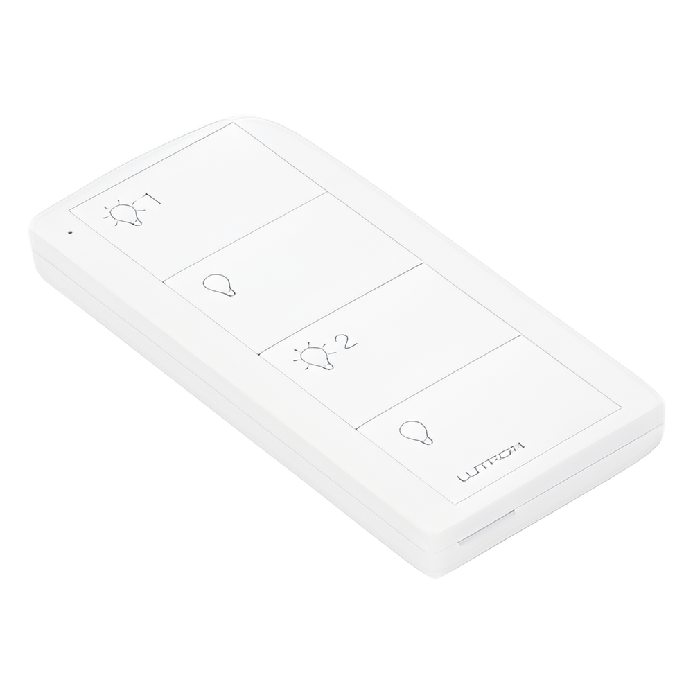 Control Pico inalámbrico de 4 botones para encender y apagar dos grupos de luces, con batería de 10 años, compatible con Caseta Wireless, RadioRA 2 y