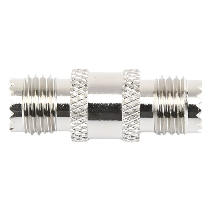 Adaptador Barril en Línea, de Conector Mini-UHF Hembra a Mini-UHF Hembra, Níquel/ Oro/ Teflón