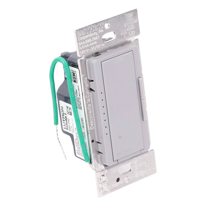 Atenuador de pared inalámbrico Maestro RF para RadioRA 2 y RA2 Select, 250 W LED/CFL, neutro opcional, color gris