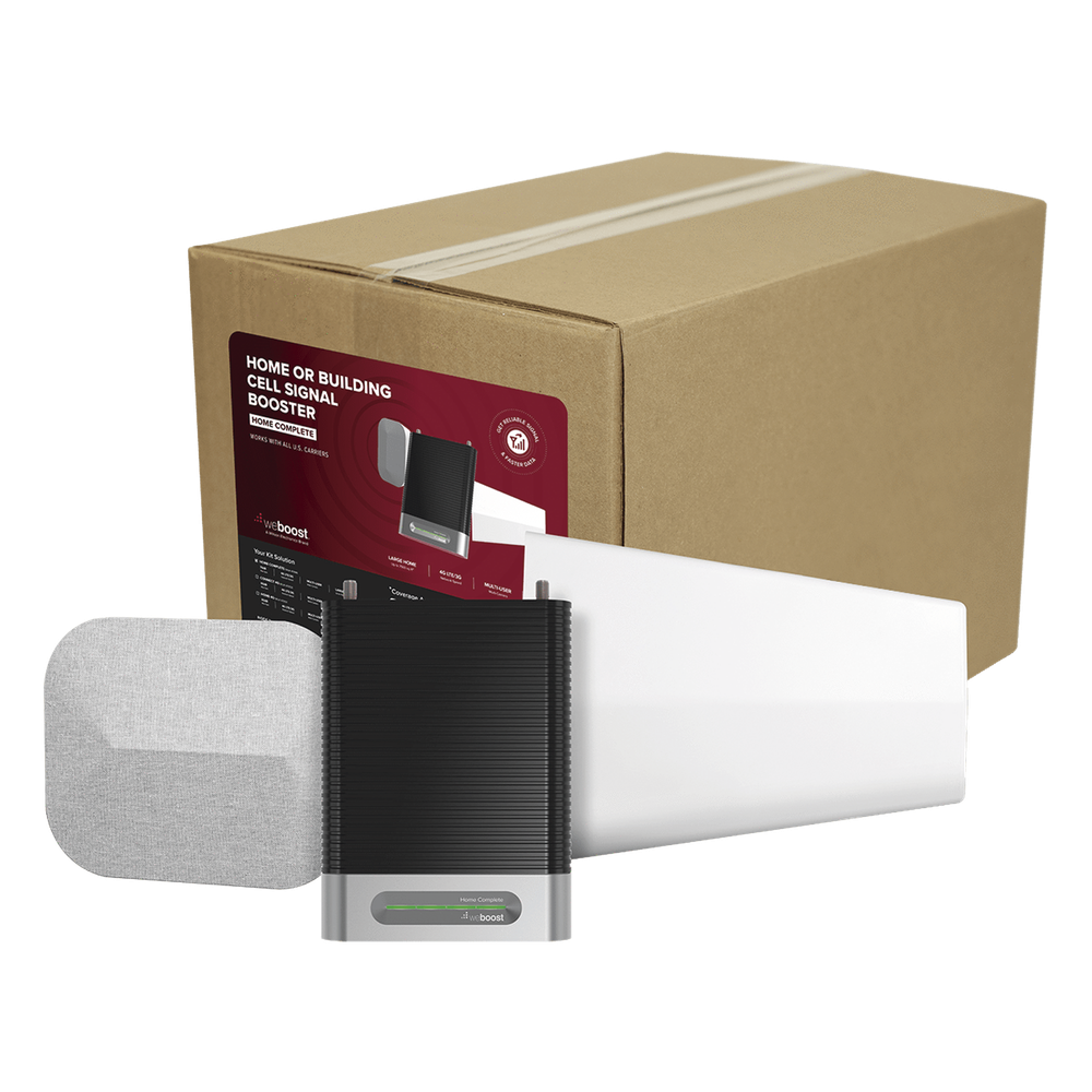 KIT Amplificador de Señal Celular, HOME COMPLETE | Mejora la Señal Celular de todos los Operadores | Cubre áreas en interior de hasta 1200 m² con 4