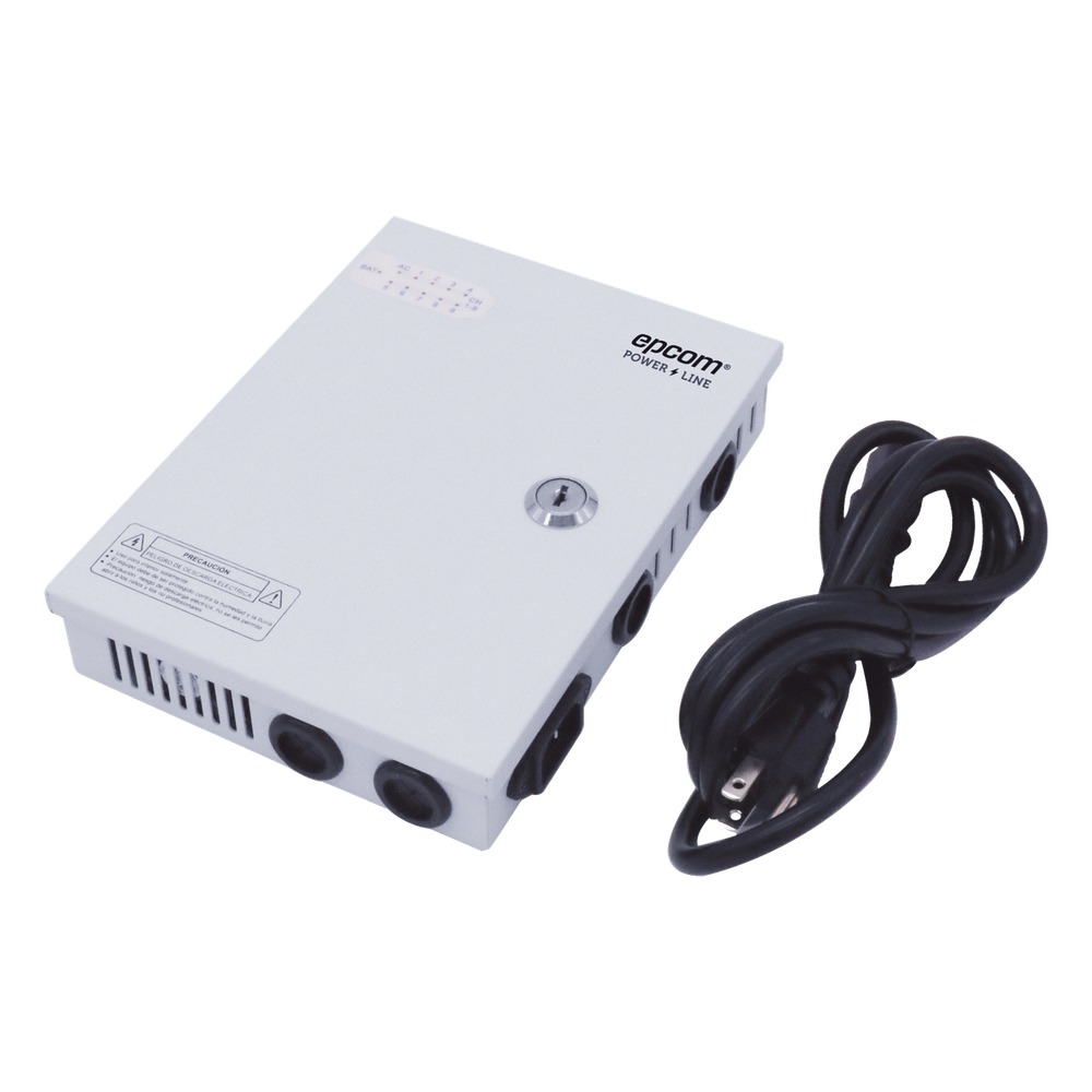 Fuente | 11-15 V | 9 canales | 16 A | Compatible con cámaras 4K | Alta tecnología en seguridad | Doble ventilador | Hasta 1.8 Amperes por Salida |