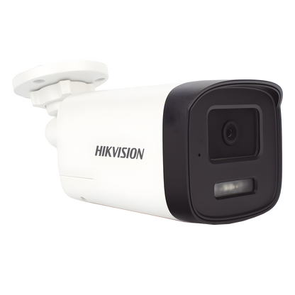 [Audio Bidireccional + Dual Light + ColorVu] Bala TURBOHD 3K (5 Megapixel) / Lente 3.6 mm / 40 mts IR EXIR + 40 mts Luz Blanca / Micrófono y Bocina