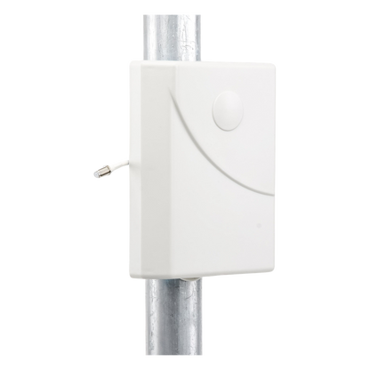 Antena Tipo Panel de Montaje en Pared, Multibanda 700-960 MHZ/ 1710-2170 MHz, 75 Ohm, conector F hembra