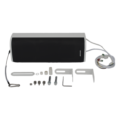 Bocina (Altavoz IP) | Tipo Columna | 60 Watts | No requiere amplificador | Exterior IP66 | Entrada de alarma | Voceo en tiempo real | Calendarización