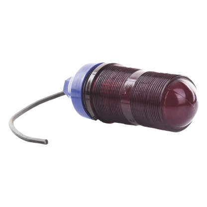 Lámpara de Obstrucción Básica con Globo Rojo de Policarbonato (Con Foco).