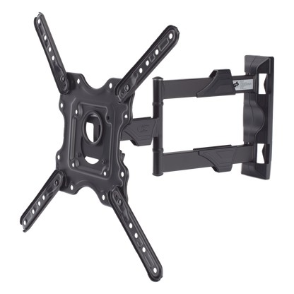 Montaje de Pared Articulado P4-NB / Pantallas de 32" a 55" / VESA 100x100 a 400x400 mm / Carga 27.2 kg (60 lbs) / Inclinación +8° a -5° / Giro 180°
