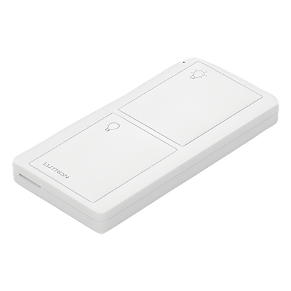 Control remoto inalámbrico Pico de 2 botones para encender y apagar luces, usable como control de mano o de pared, compatible con Caseta Wireless