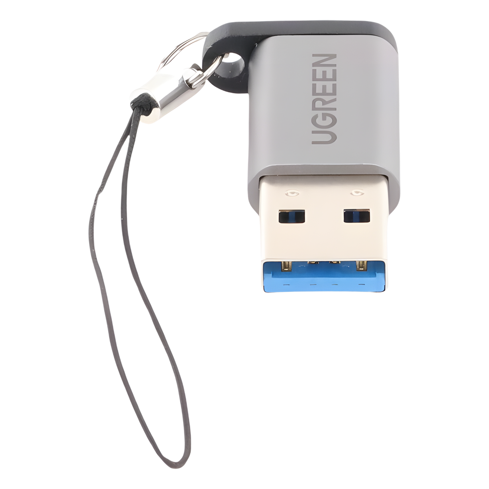 Adaptador USB 3.0 Macho a USB-C 3.1 Tipo C Hembra |Carga y Sincronización de Datos | Admite Corriente de 3A | Transferencia de hasta 5 Gbps | Amplia