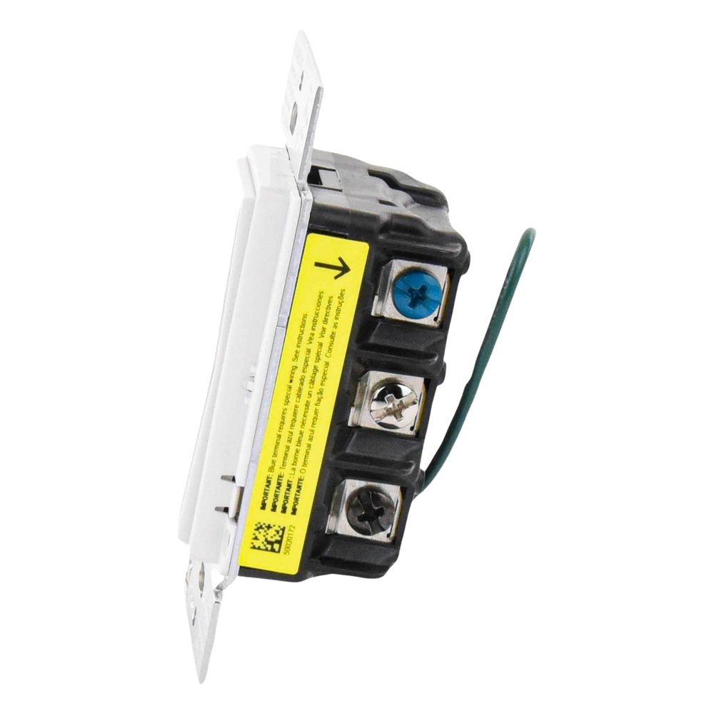 Atenuador de pared táctil Sunnata Pro LED+ con barra de luz, 250 W LED o 500 W incandescente a 120 V, requiere neutro, color blanco brillante, para