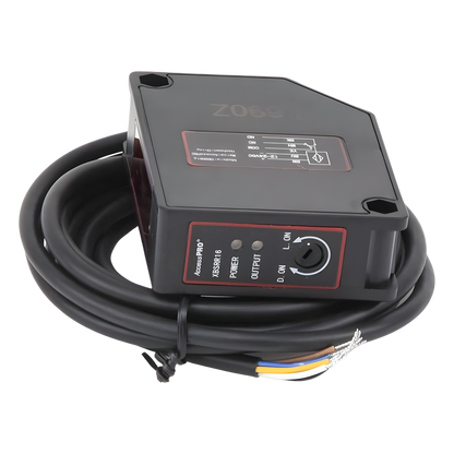 Detector fotoeléctrico de 16 m de alcance / Luz indicadora para alineación