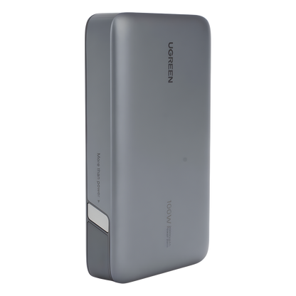Power Bank de 20000mAh | 3 Salidas 100W Max. | USB-A + 2 USB-C | PD 3.0 | QC3.0 | FCP | SCP | Pantalla Inteligente | Carcasa Ignifuga | Color Gris |