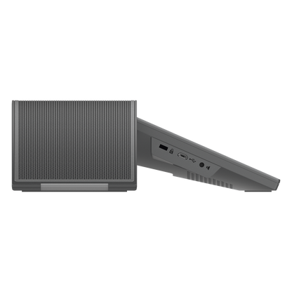 Teléfono - Audioconferencias IP Android 10, 12 líneas SIP con 12 cuentas, pantalla táctil 8", puertos Gigabit, Wi-Fi, Bluetooth, PoE, codec Opus