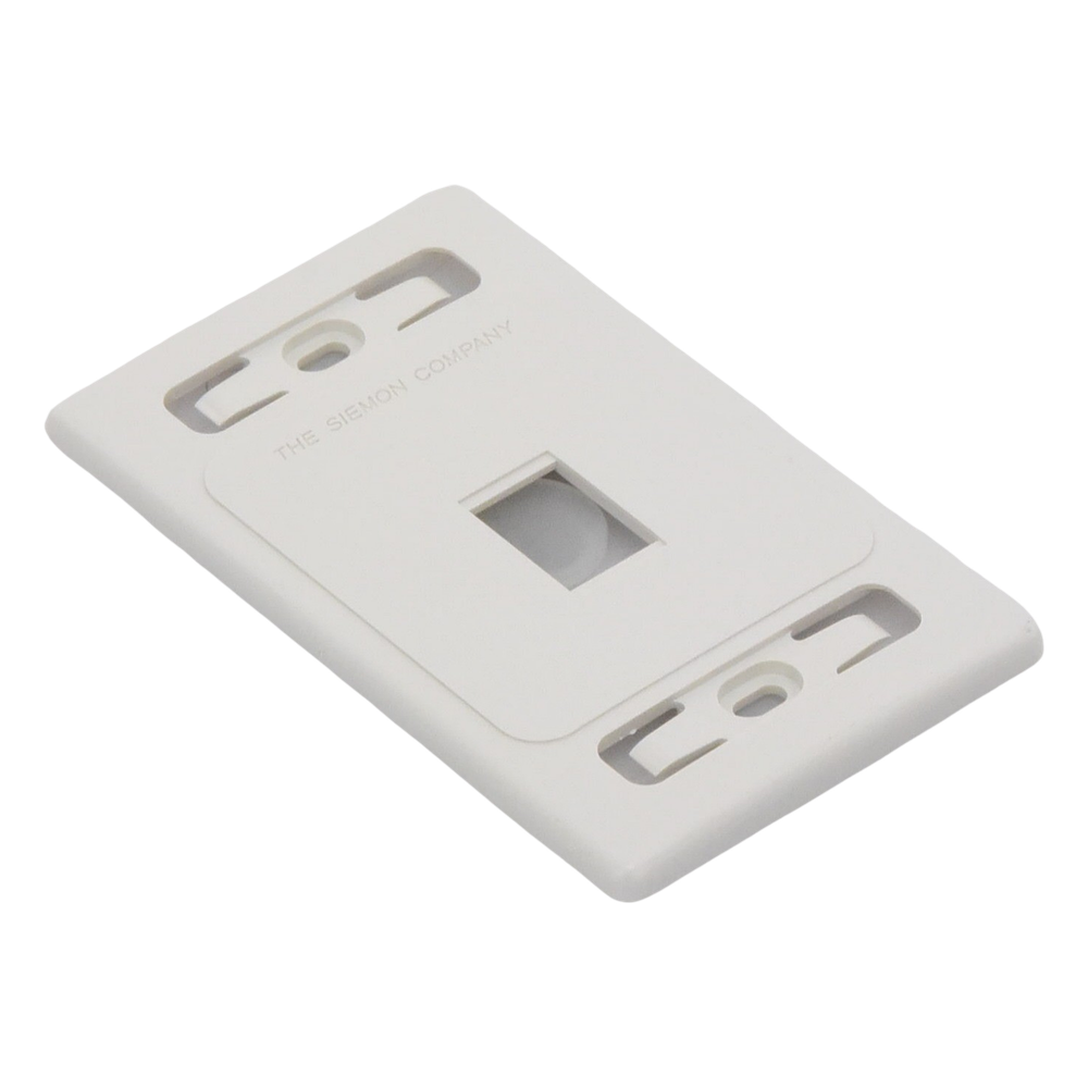 Placa de Pared Modular MAX, de 1 Salida, Color Blanco