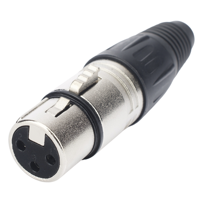 Kit Conector XLR Hembra + XLR Macho | Ideal para Conexiones de Micrófonos, Mezcladoras | Equipo de Audio Profesional