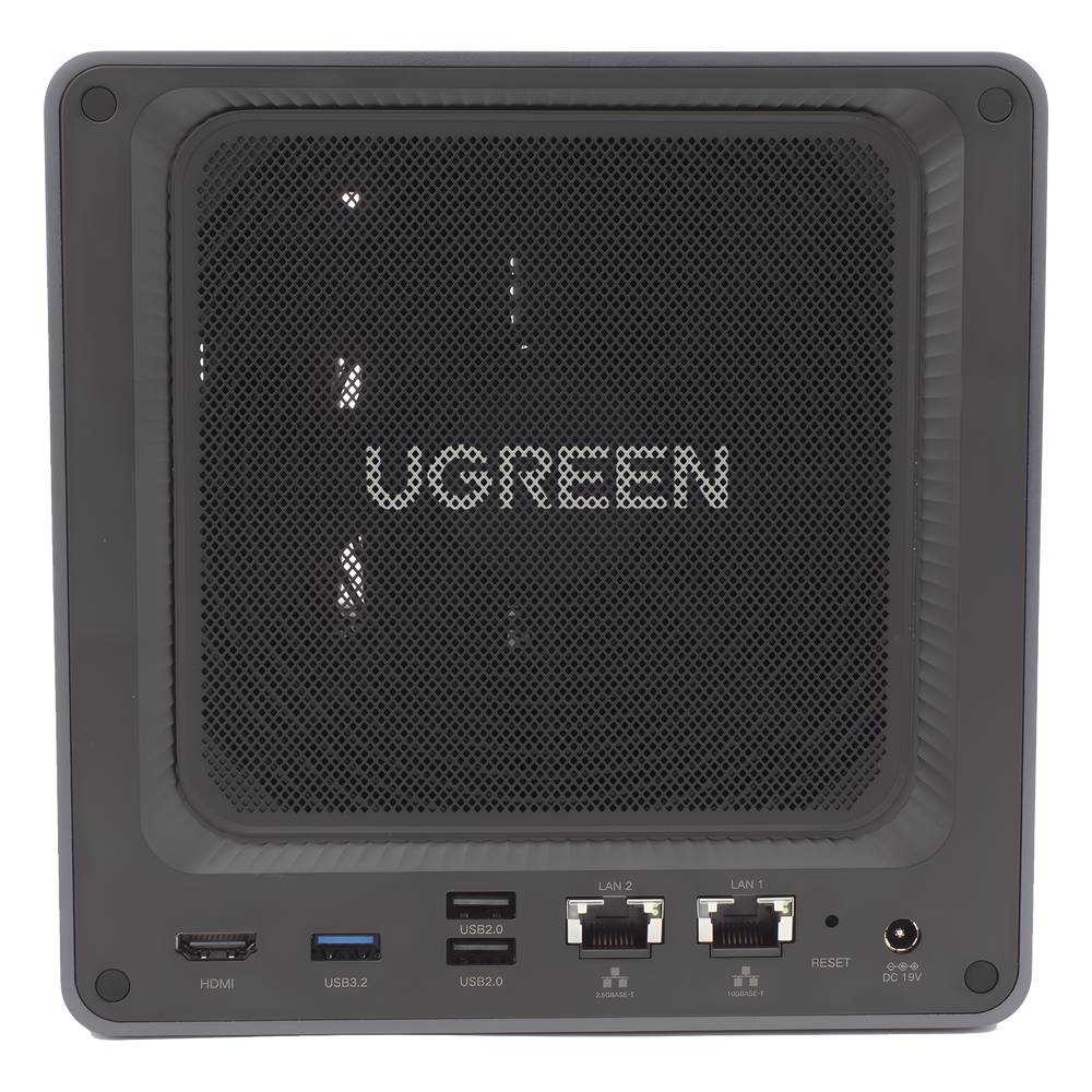 NAS UGREEN NASync DXP4800 Plus / Procesador Intel Pentium Gold 8505 5 Núcleos / 4 Bahías SATA + 2 M.2 NVMe PCIe 4.0 / 8GB DDR5 Expandible a 64GB