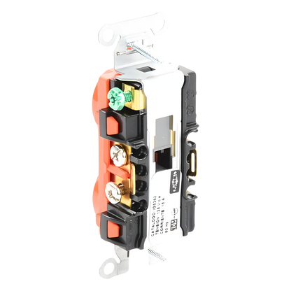 Contacto Dúplex Conexión a Tierra Aislada/ 15A 125V/ 2 polos 3 Hilos/ Nema 5-15R /Grado Comercial/ Color Naranja.