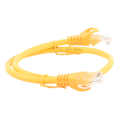 Cable de Parcheo UTP Cat6 - 0.5 Metros (1.64 Pies) - Amarillo